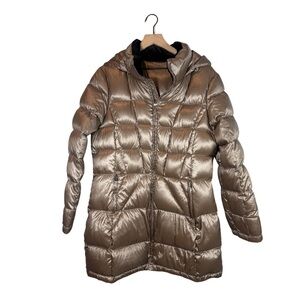 Calvin Klein Shimmering Bronze Puffer Jacket Size XL